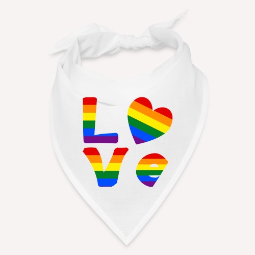 Gay Pride Rainbow LOVE - Bandana