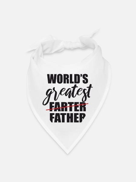 Beard-Bearded Father - Bandana - white - Front