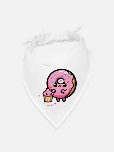 Tiny Rage Cupcake - Bandana - white - Front
