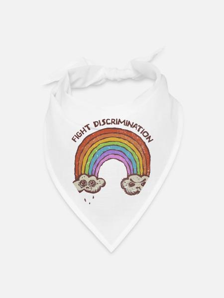 Fight Discrimination - Bandana - white
