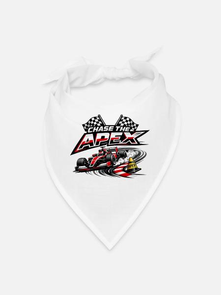 Chase the Apex Racing Graphic - Bandana - white - Front