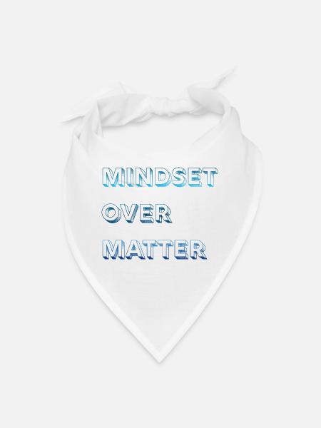 Mindset Over Matter Gradient - Bandana - white - Front