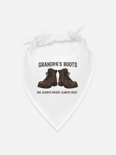 Grandpa's Boots Muddy Heritage - Bandana - white - Front