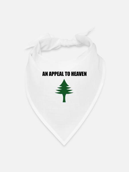 An Appeal to Heaven Flag,the Pine Tree Flag - Bandana - white - Front