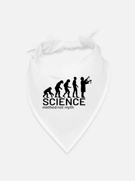 Evolution of Science (method not myth) - Bandana - white - Front