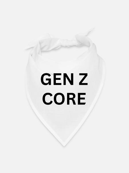 GEN Z CORE - Bandana - white - Front