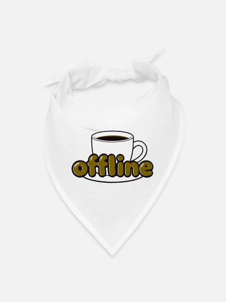 Offline Coffee Break - Bandana - white
