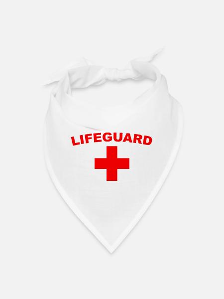 LIFEGUARD - Bandana - white - Front
