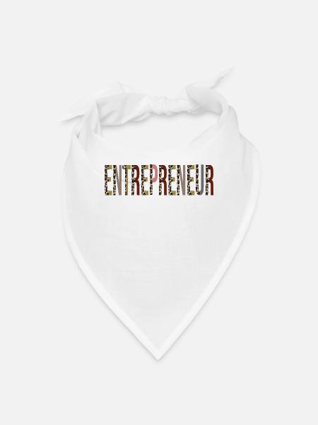 Entrepreneur - Bandana - white - Front