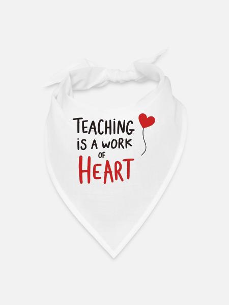 Teacher Mode On School Graphic Funny Teaching - Bandana - white - Front