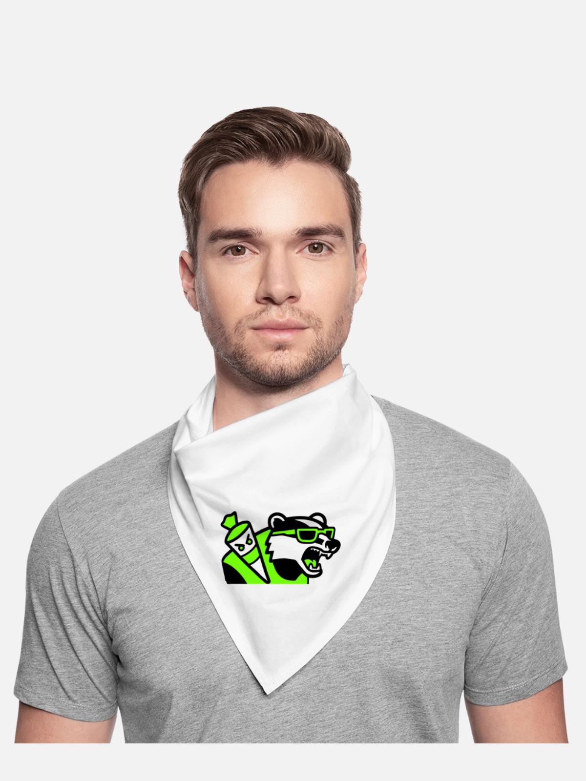 Badger School Cone Mascot - Bandana - white - Front - TBD (187cm)