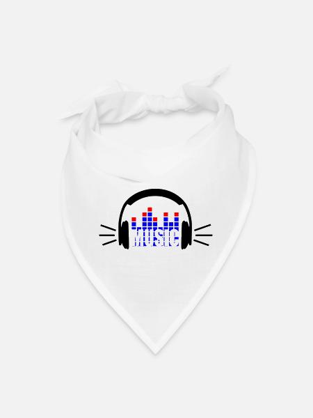 Music - Bandana - white - Front
