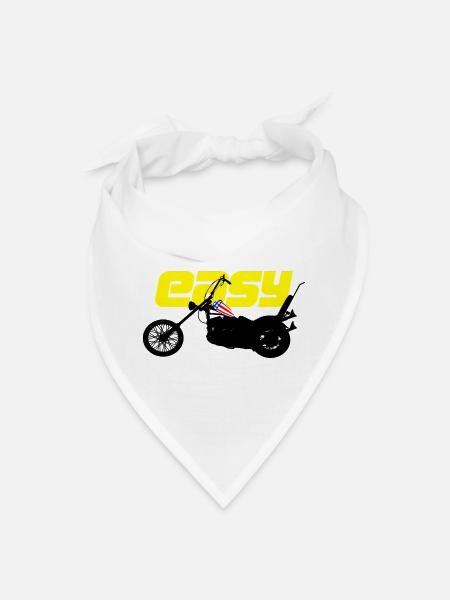 Neon Easy Rider Motorcycle - Bandana - white