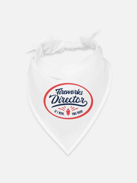 Fierwork direktor - Bandana - white