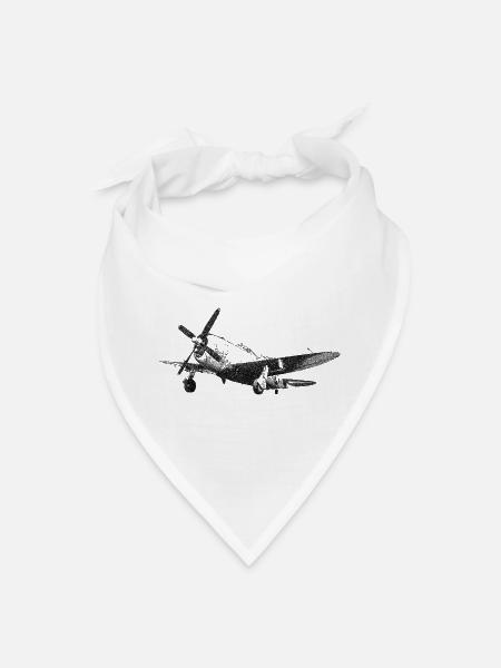 P-47 Thunderbolt - Bandana - white - Front