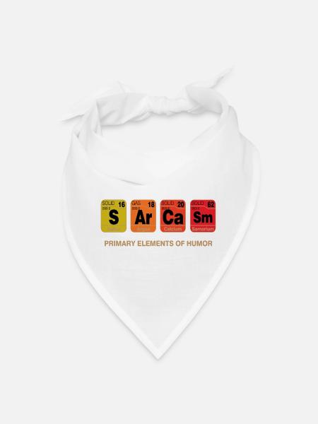 PRIMARY ELEMENTS OF HUMOR - Bandana - white - Front
