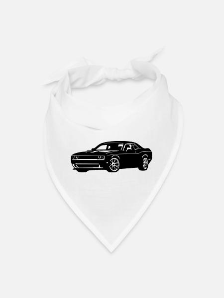 Challenger SRT Hellcat - Bandana - white - Front