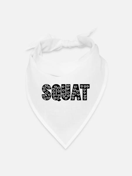 Squat - Bandana - white - Front