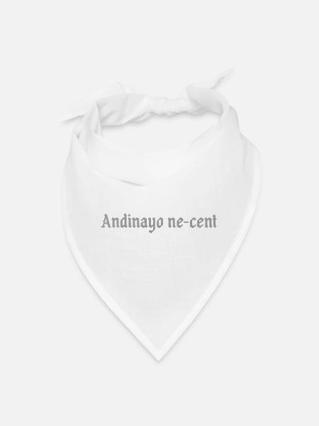 Andinayo ne-cent - Bandana - white - Front