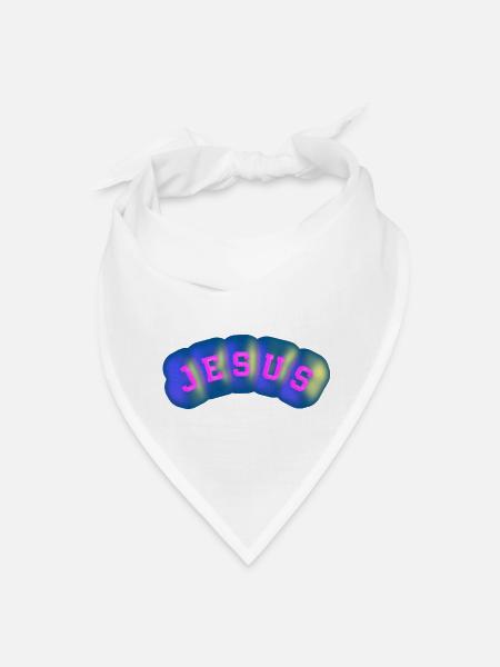 Jesus - Bandana - white - Front