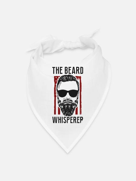 Beard Lover Bearded Man The Beard - Bandana - white - Front