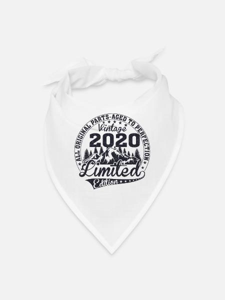 Original vintage established in 2020 anniversary - Bandana - white - Front