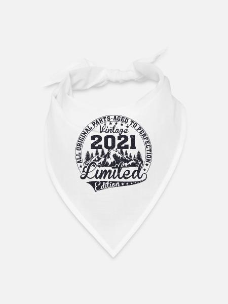 Original vintage established in 2021 anniversary - Bandana - white - Front