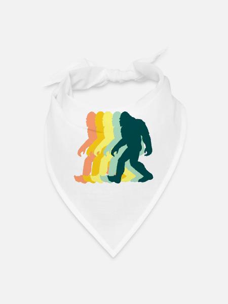 Color Cascade Walking Silhouettes - Bandana - white - Front