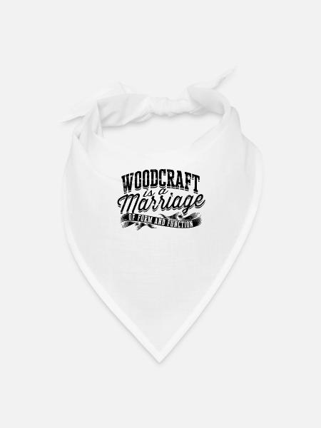 Woodcraft is a marriage of form and function - - Bandana - white - Front