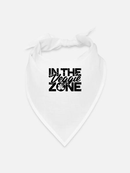 In the Veggie Zone - Veggie - Bandana - white - Front