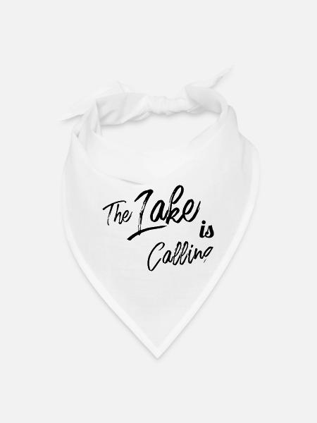 The lake is calling - Bandana - white - Front