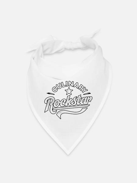 Culinary Rockstar 18 - Bandana - white - Front