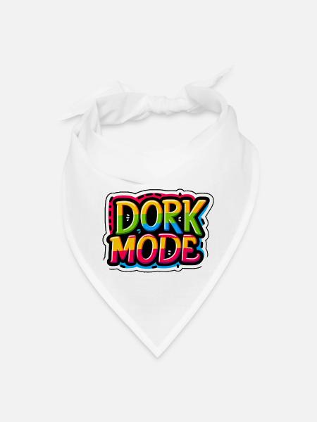 Dork Mode 5 - Bandana - white - Front