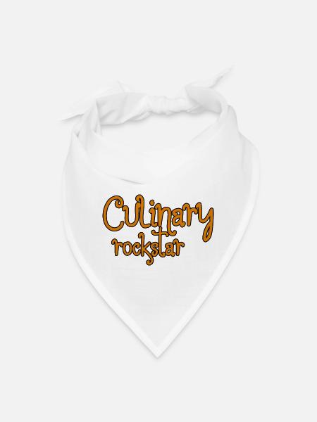 Culinary Rockstar 4 - Bandana - white - Front