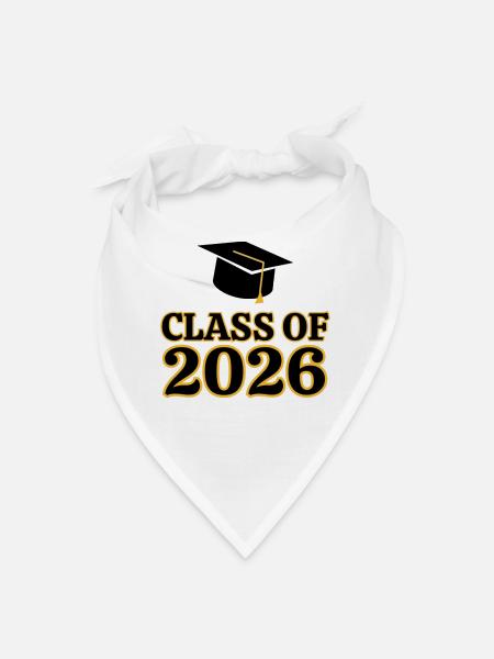 Class of 2026 Graduation  - Bandana - white - Front