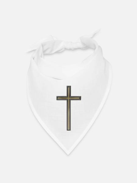 Christian cross - Bandana - white