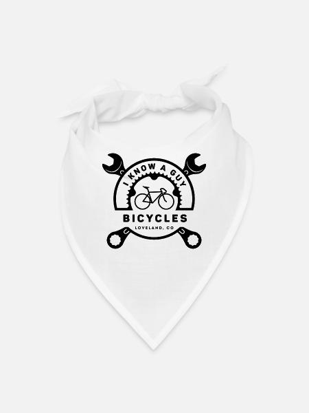 I Know A Guy Bicycles - Bandana - white - Front