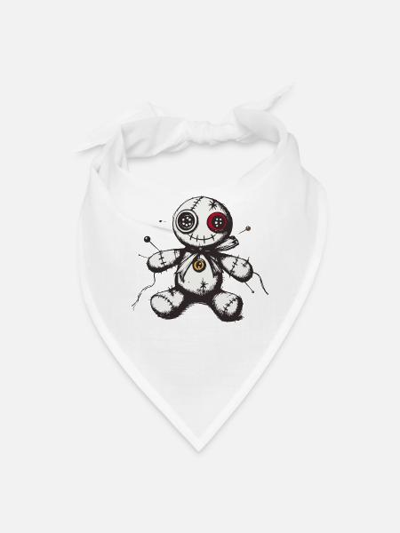 Voodoo doll - Bandana - white - Front