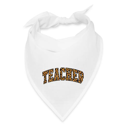 Leopard Print Teacher Typography - Bandana