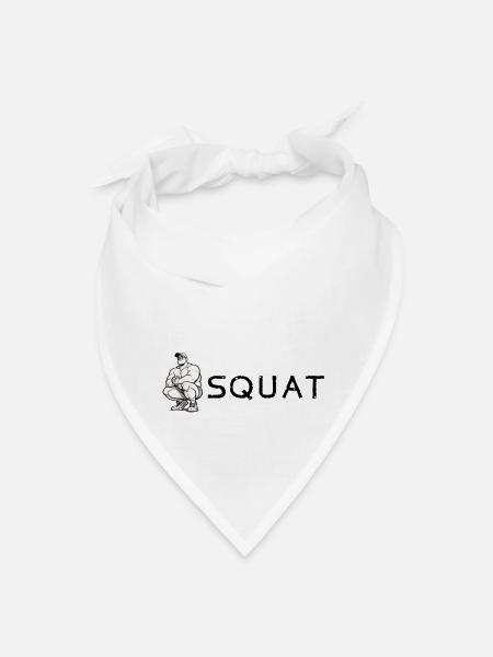 Squat - Bandana - white - Front