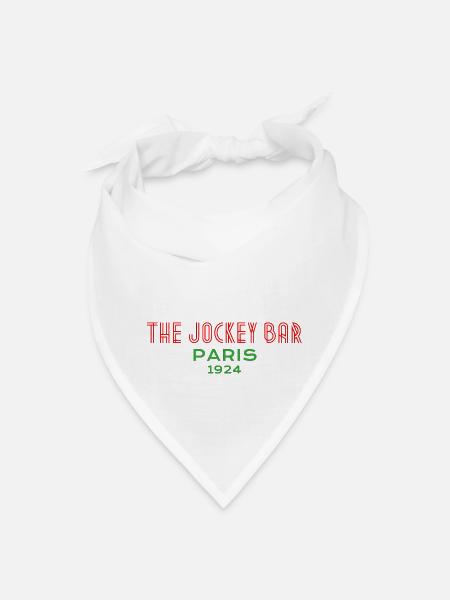The Jockey Bar Paris | - Bandana - white - Front