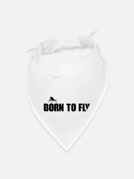 Born To Fly - Bandana - white