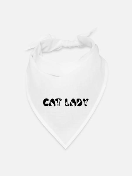 Cat Lovers Ladies - Bandana - white
