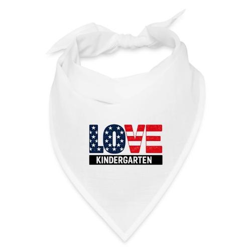 Love Kindergarten Patriotic Graduation - Bandana