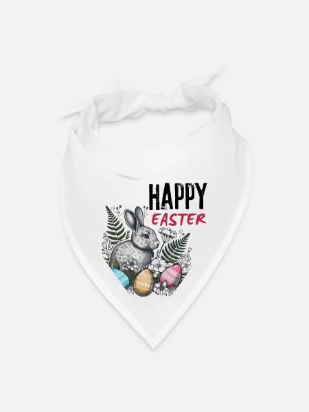 happy easter - Bandana - white