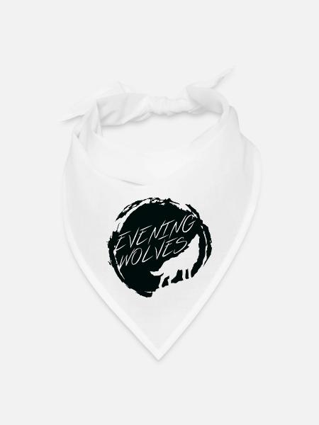 Evening wolves - Bandana - white - Front