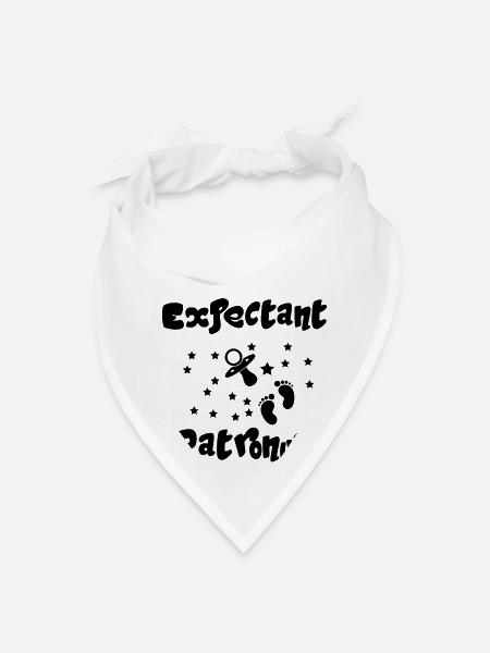 Expecting Patronum Pregnancy Announcement mothers - Bandana - white - Front