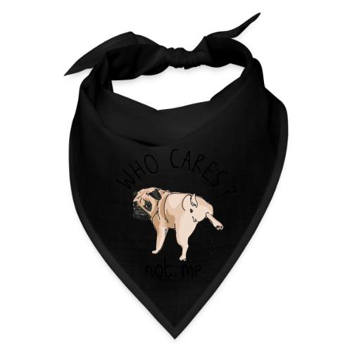 Dog Says Who Cares stupid tee - Bandana