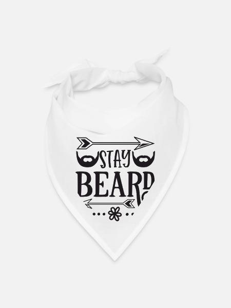 Beard-Bearded Father - Bandana - white - Front