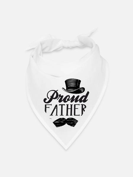 Beard-Bearded Father - Bandana - white - Front